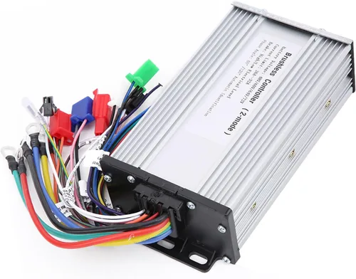 Vista 2 de Controlador de motor sin escobillas, carcasa de aluminio duradera de alta potencia 1000W-1500W, controlador de 48V-72V, rango de voltaje