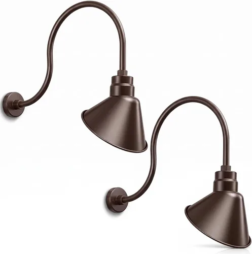 Vista 43 de Luz de letrero de cuello de cisne con pantalla angular negra satinada, 5000 Negro satinado (1 paquete)