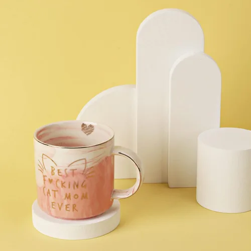 Vista 6 de Regalos para mamá de gato para mujeres, taza de café Crazy Cat Lady regalo para amantes de los gatitos, mamá, hija, hermana, tía, esposa, mejores
