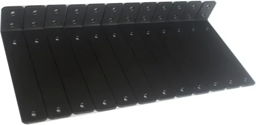 Vista 61 de Paquete de 2 soportes de estante en L de 6 pulgadas de largo x 6 pulgadas de alto x 1.5 pulgadas de ancho, 5 mm de grosor, soportes de estante