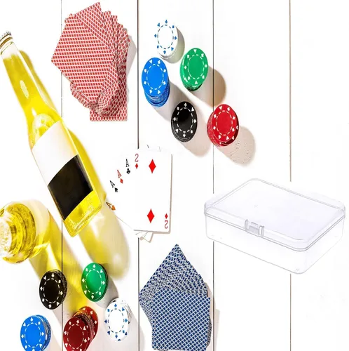 Vista 6 de MFDSJ 6 piezas de recipientes de almacenamiento de plástico mini con tapa, caja rectangular transparente de 4.5x3.4 pulgadas para recoger objetos
