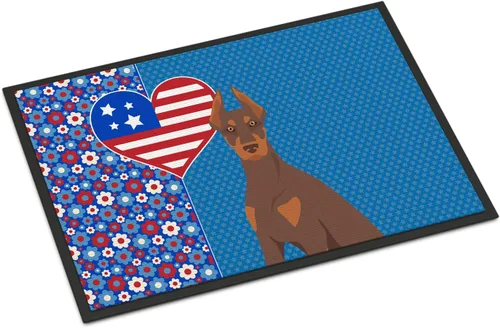 Vista 81 de Caroline's Treasures WDK5119JMAT Airedale Terrier USA - Tapete para interiores o exteriores, 24 x 36 pulgadas, tapete para puerta delantera