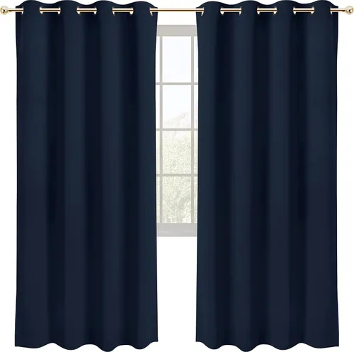 Vista 11 de Utopia Bedding - Cortinas opacas para dormitorio, cortinas con ojales de 54 pulgadas de largo, 2 paneles, cortinas térmicas aisladas para sala