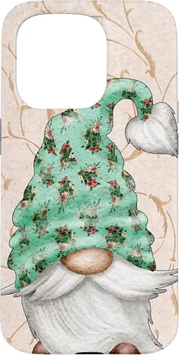 Vista 14 de Floral Shabby Chic Design with Cute Gnomie for Summer Gnome Case for iPhone 17