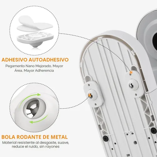Vista 3 de Aieve Rodillos para electrodomésticos, paquete de 8 deslizadores de electrodomésticos pequeños, ruedas giratorias autoadhesivas, mini ruedas