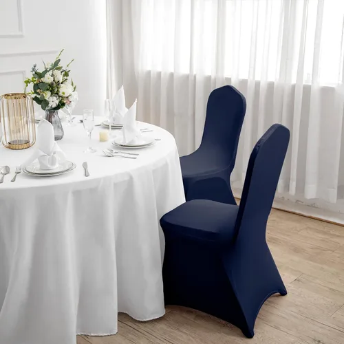 Vista 97 de Funda de elastano para silla, 12 unidades, fundas para silla, fundas para sillas de sala de estar, funda extraíble lavable y elástica para silla