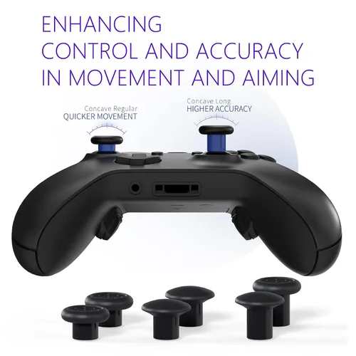 Vista 6 de HEXGAMING ULTRA ONE Wireless Controller for Xbox Series X & S, for Xbox One, for Windows 7810-4 Remap Back Paddles - Hair Triggers - Interchangeable