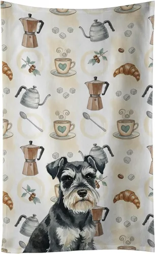 Vista 8 de Caroline's Treasures Afghan Hound - Toalla de cocina para barra de café, terciopelo frontal y lazo de algodón, lavable a máquina Sabueso afgano