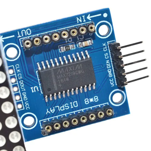Vista 2 de DAOKI MAX7219 Dot led Matrix MCU 8x32 Control LED Display Module Drive para Arduino Raspberry Pi 4 en 1