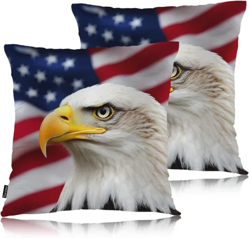 Vista 24 de Swono Juego de 2 fundas de almohada cuadradas decorativas de 18 x 18 pulgadas, bolas de Navidad de Año Nuevo, juego de 2 fundas de almohada