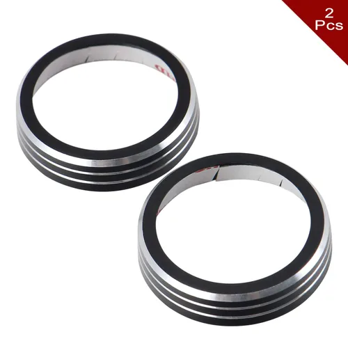 Vista 6 de CheroCar Pomos de radio CA - Cubierta de botón para Jeep Cherokee 2014-2020, para Jeep Grand Cherokee 2014-2020, para Dodge Durango 2014-2015