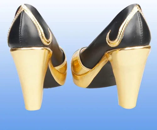Vista 4 de Genshin Impact Beidou - Zapatos de cosplay para Halloween, carnaval, accesorios de tacón alto