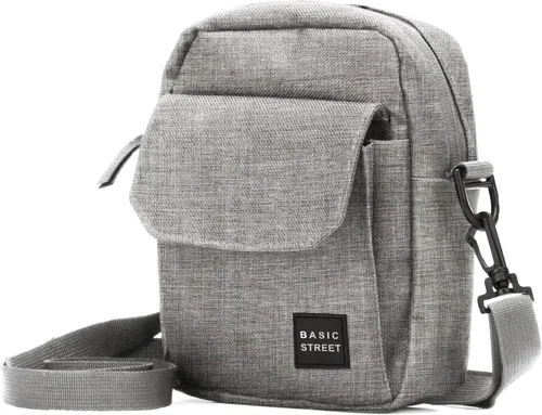 Vista 10 de BJLFS Small Crossbody Bag Side Shoulder Bag for Men Women, Travel Passport Wallet Bag, Small Neck Pouch Side Shoulder Bag A1-gris-Large