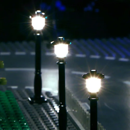 Vista 8 de 15 PIEZAS Kit de Iluminación LED DIY para Señal de Tránsito Urbana (Alimentación USB 10 en 1) Bloque de Construcción Pequeño Lámpara de Bloque