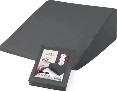 Vista 10 de CirclesHome Juego de 4 protectores de almohada estándar con cremallera, fundas de almohada transpirables 100% algodón, protegen las almohadas