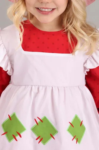 Vista 2 de Disfraz Retro de Strawberry Shortcake para Niña Pequeña Multicolor