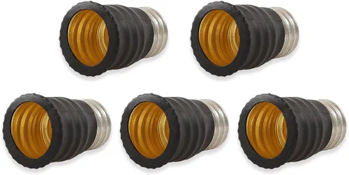 Vista 4 de ELECTOP Adaptador de base de bombilla LED E11 a E12, convertidor de lámpara de enchufe de luz (paquete de 5)