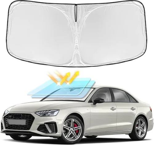Vista 185 de Parasol de 4 capas para parabrisas, ajuste personalizado, tela 240T