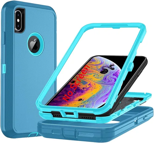 Vista 16 de Funda para iPhone 7/8Plus, iPhone 8 Plus y 7 Plus, resistente protección para teléfono, a prueba de golpes, a prueba de polvo, a prueba de caídas