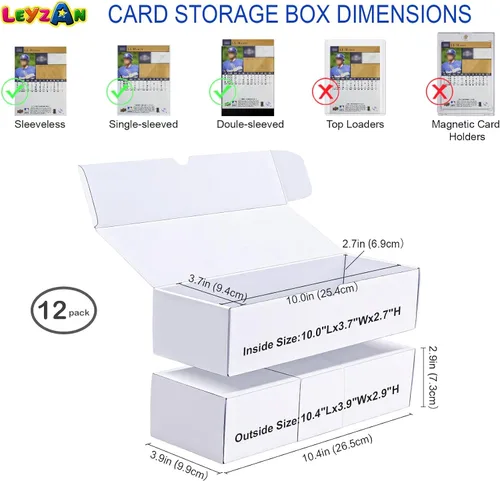 Vista 2 de Caja de almacenamiento de tarjetas intercambiables, paquete de 12, 600