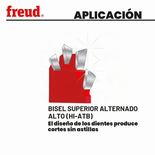 Vista 9 de Freud LU80R010: Hoja Ultimate de 10" para madera enchapada y melamina