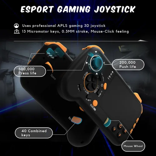 Vista 6 de DarkWalker ShotPad Wireless Gyro TouchPad Game Controller for PCSteamDeckPS4PS5Xbox OneXbox Series S X