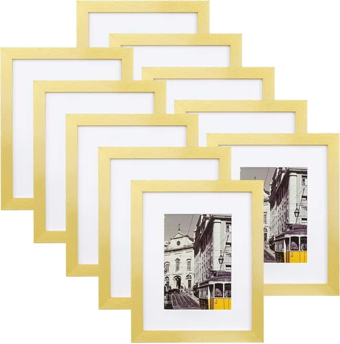 Vista 59 de eletecpro Juego de 5 marcos de fotos de 8 x 10 pulgadas, collage de fotos, decoración de pared, fotos de 5 x 7 con paspartú o de 8 x 10 pulgadas sin