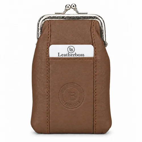 Vista 12 de Funda para cajetilla de cigarrillos de cuero con bolsillo para mechero, regular o 100 unidades, de Leatherboss (negro)