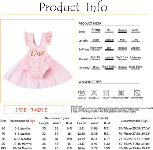 Vista 5 de Pelele para bebé niña, recién nacida, de vestido tutú con volantes y encaje, atuendo de princesa