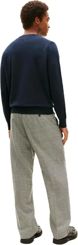 Vista 4 de Tommy Hilfiger Suéter Pullover esencial de algodón con cuello en V y manga larga para hombre