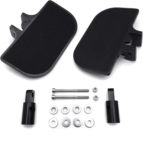 Vista 3 de HK MOTO HongK- Motocicleta Pasajero Mini Floorboards Pasapiés Traseros Soportes de Reposapiés Compatible con H-D Dyna Fat Bob Low Rider Street Bob