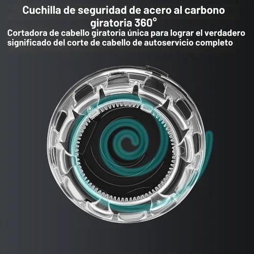 Vista 5 de KEMEI Cortadora de pelo para hombre, kit de corte automático de pelo Dorado