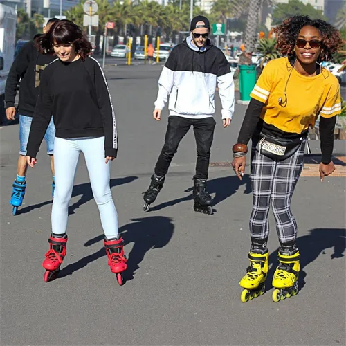 Vista 5 de MT Plus - para adultos principiantes urbanos, Patinaje de fitness, Patines para ciudad, Freeride