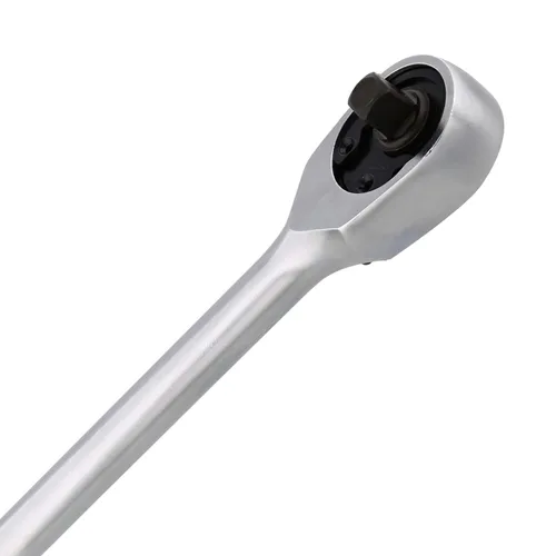 Vista 4 de VIM Tools Trinquete 90T - Unidad de 1/4 pulgadas con diseño de trinquete de cabeza flexible reversible y mango ergonómico para usos automotrices
