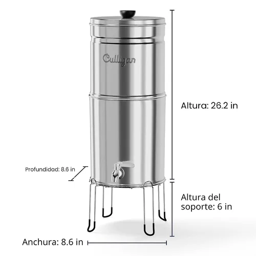 Vista 7 de Culligan Sistema de filtro de agua por gravedad MaxClear - Microplásticos acabado cepillado