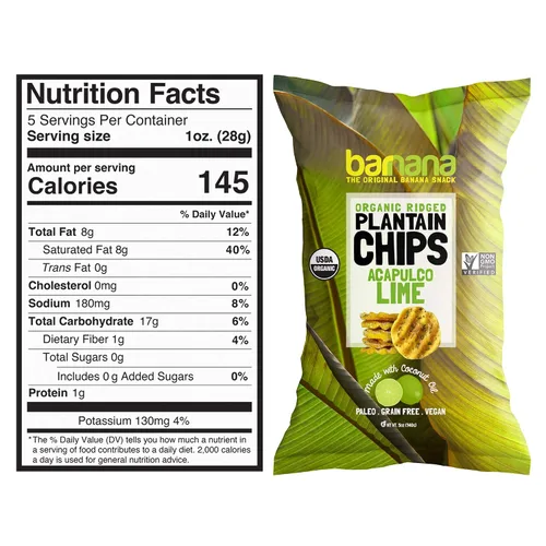 Vista 5 de Barnana - Papas fritas de plátano orgánico