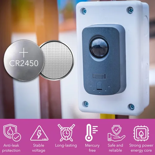 Vista 4 de LOOPACELL CR2450 - Batería de litio de 3 V (paquete de 20) - Baterías de celda de moneda de alta capacidad