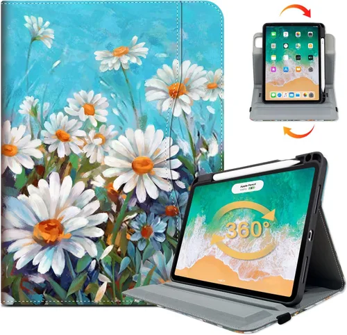 Vista 14 de Vimorco Funda para iPad Air 4ª/5ª 10.9, para iPad Air 6ª 11 M2, para iPad Pro de 11 pulgadas 4ª/3ª/2ª/1ª generación, soporte para lápiz, correa