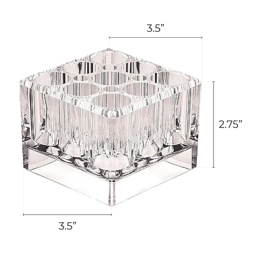 Vista 3 de Zadro Organizador de cosméticos de cubo de 9 compartimentos