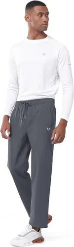 Vista 5 de NORTHYARD Men's Fleece Lined Pants Athletic Workout Running Joggers Winter Warm Wind Sweatpants for Active Gym Track Jogging