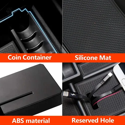 Vista 5 de Organizador de consola para Mercedes C/GLC W205/W253 2015-2022