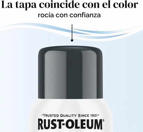 Vista 7 de Rust-Oleum - Pintura en aerosol prémium de bajo olor, gris ancla brillante