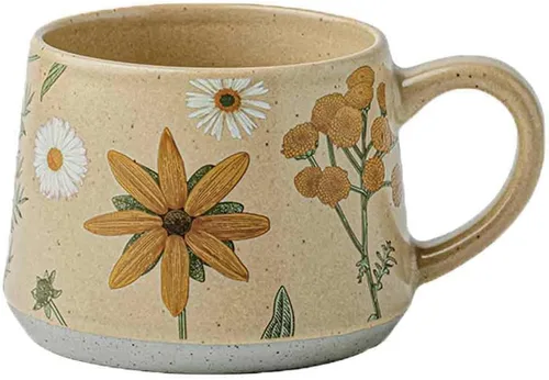 Vista 7 de Taza de café grande de cerámica de 24 onzas con asa, taza de café vintage, taza de té extra grande para oficina y hogar, apta para lavavajillas