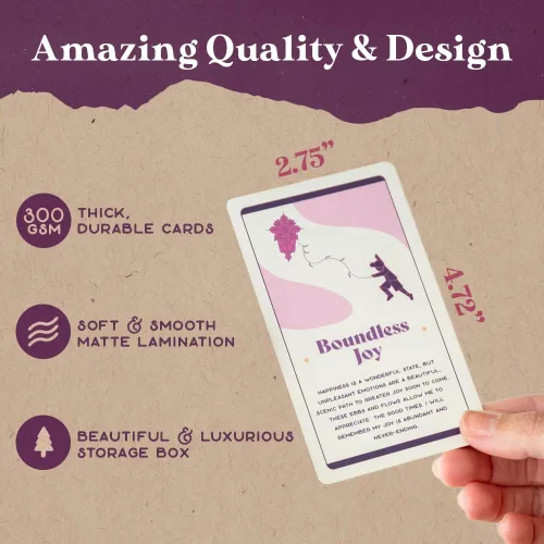 Vista 4 de PURPLE CANYON Tarjetas de afirmación diaria para mujeres y hombres Afirmaciones positivas para atención plena, meditación e inspiración Hermosa