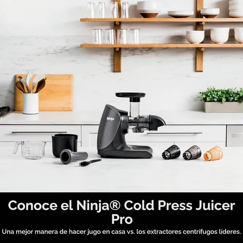 Vista 3 de Ninja JC101 Cold Press Pro Juicer, fácil de limpiar, 1ª generación, grafito