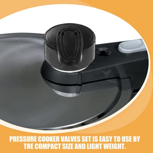 Vista 4 de HEMOTON Pressure Cooker Relief Replacement Valves Set 3pcs with Steam Release Handle and Lid Sealing Valve for Electric Pressure Cookers Replacement