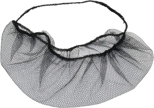 Vista 4 de 100 piezas desechables de nylon panal real barba protector redes, látex libre (blanco)