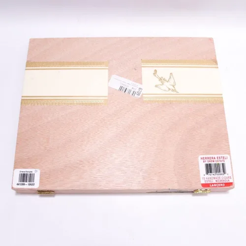 Vista 8 de Herrera Esteli Lancero Habano - Caja vacía de madera para cigarros (10 x 8 x 1.25 pulgadas)