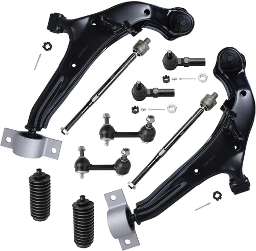 Vista 236 de Detroit Axle - Kit de suspensión delantera de 10 piezas para Chevrolet Trailblazer GMC Envoy 2004-2007 2005 2006 Soportes de brazo de control