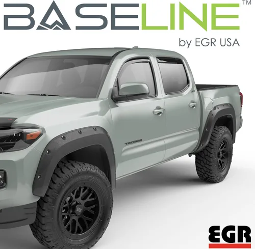 Vista 2 de EGR BLF1017 - Guardabarros serie Baseline con aspecto atornillado simulado, compatible con Toyota Tacoma 2016-2023